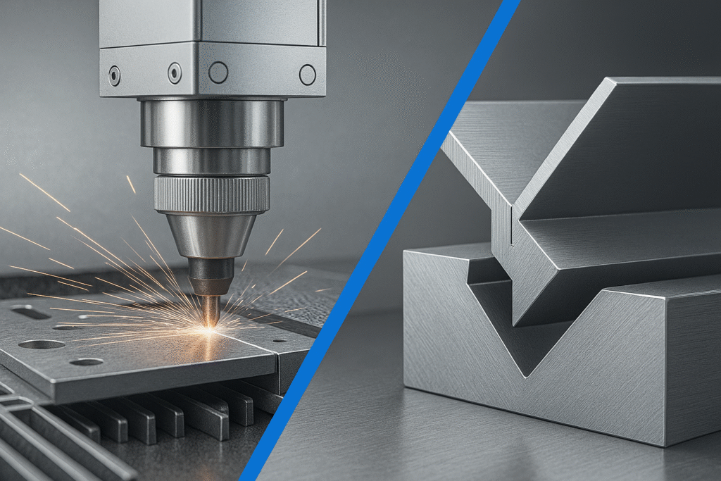 Corte laser e quinagem